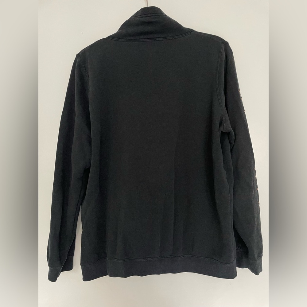 Nike Air Women’s Black Rose Gold Half Zip Pullover Sweatshirt Size M - Picture 6 of 6